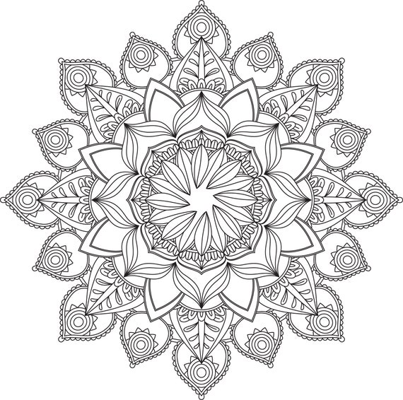 Mandala coloring pages adult coloring sheet printable coloring page grown up coloring printable art color anti