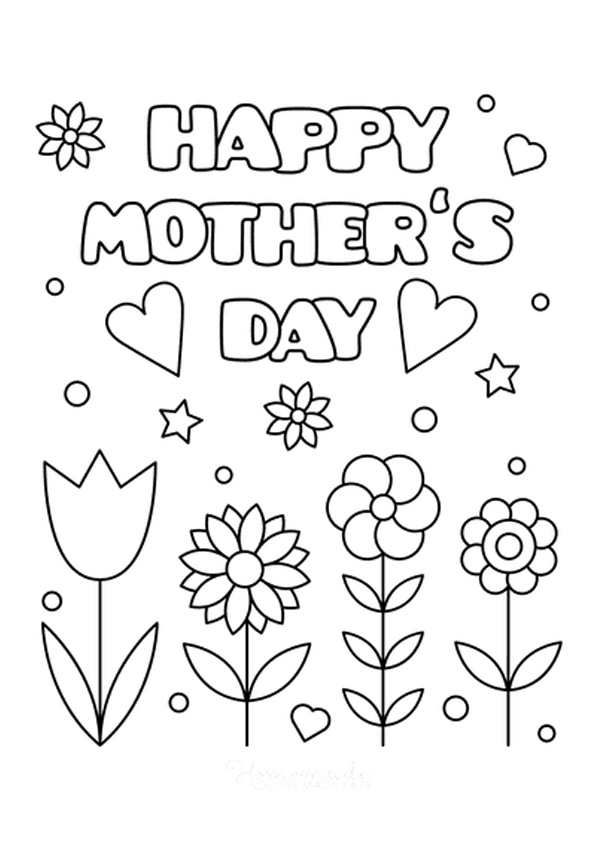 Coloring pages free printable mothers day coloring pages for toddlers