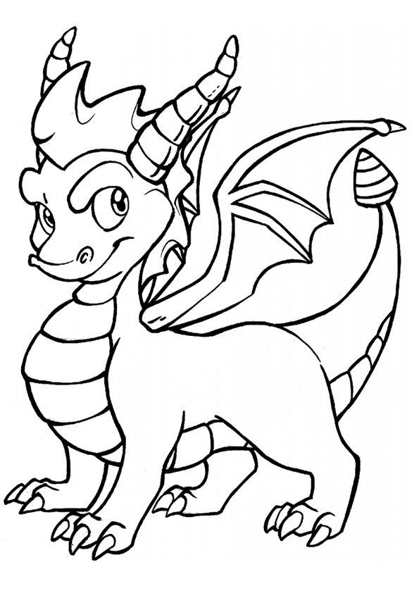 Coloring pages printable dragon coloring pages for kids