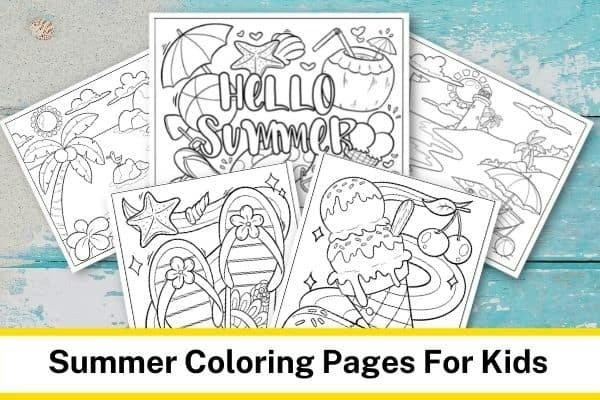 Free summer coloring s