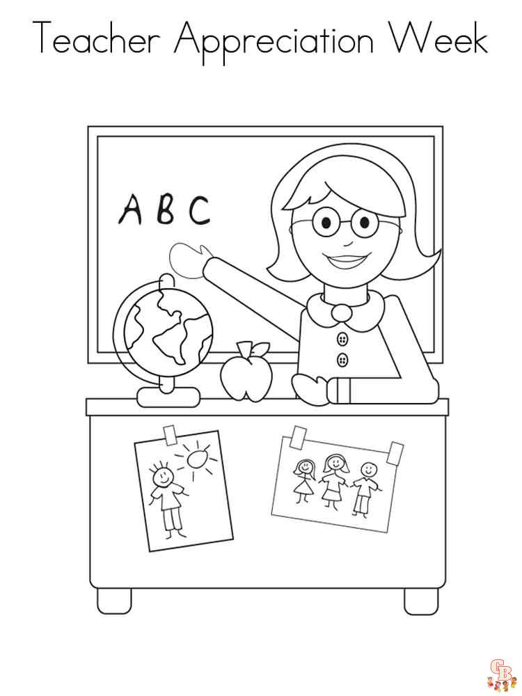 Teacher coloring pages free printable sheets to show