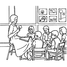 Top free printable teacher coloring pages