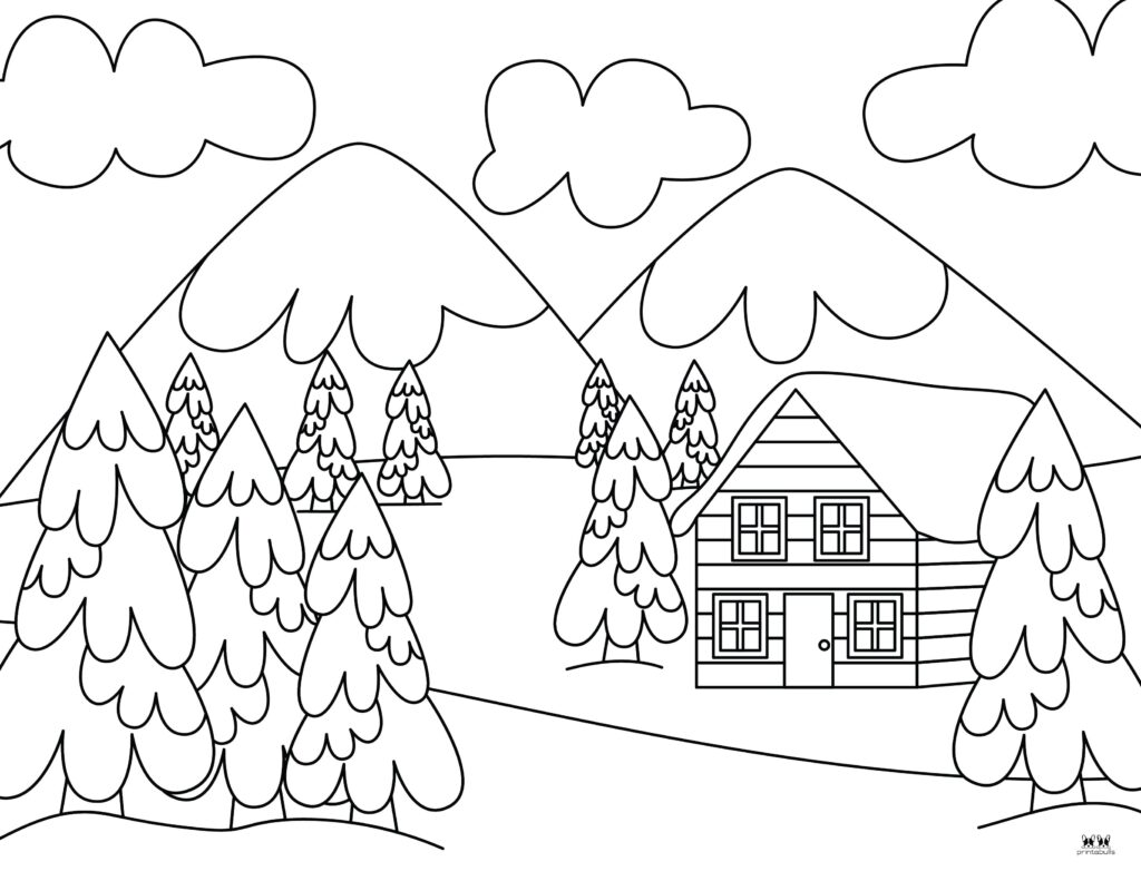 Winter coloring pages