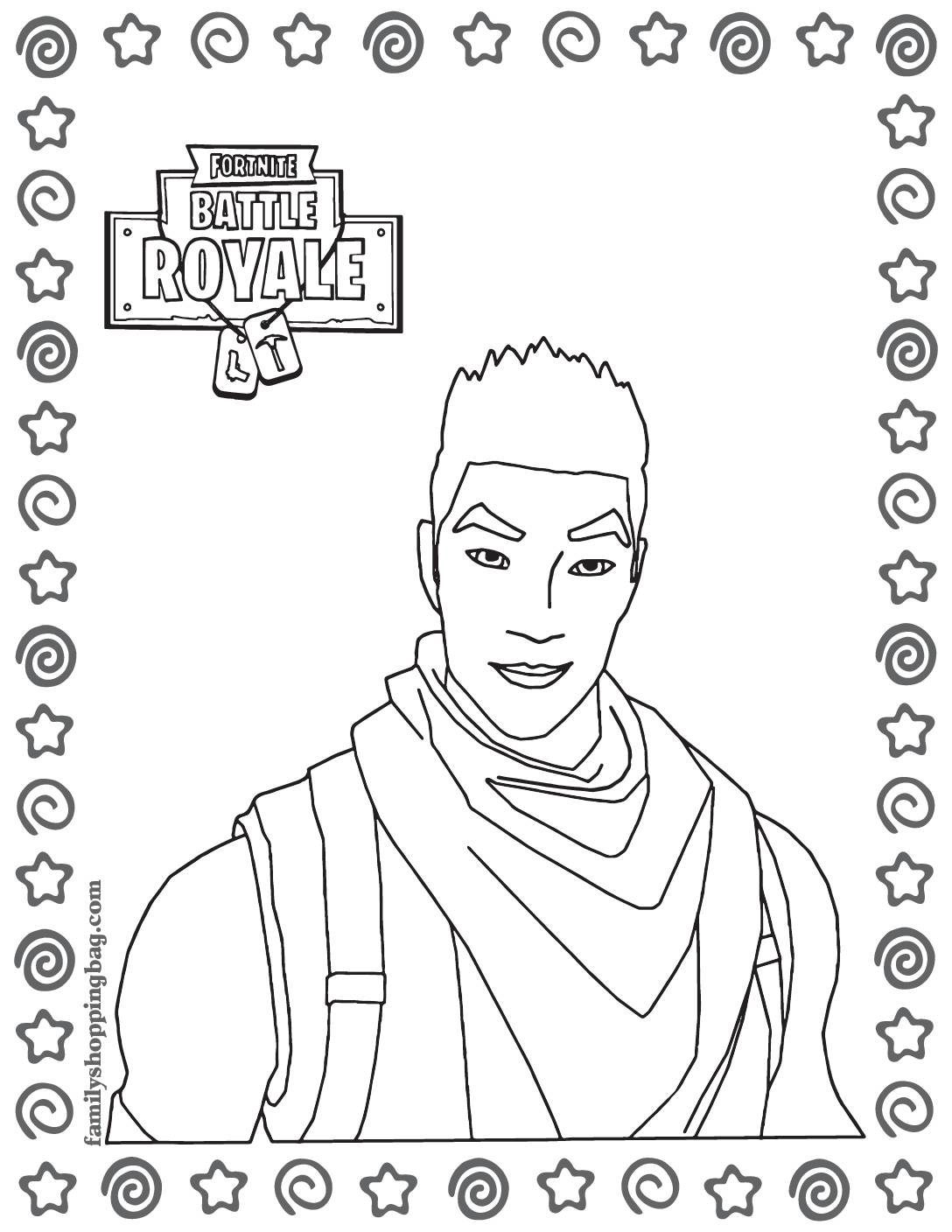 Coloring page fortnite