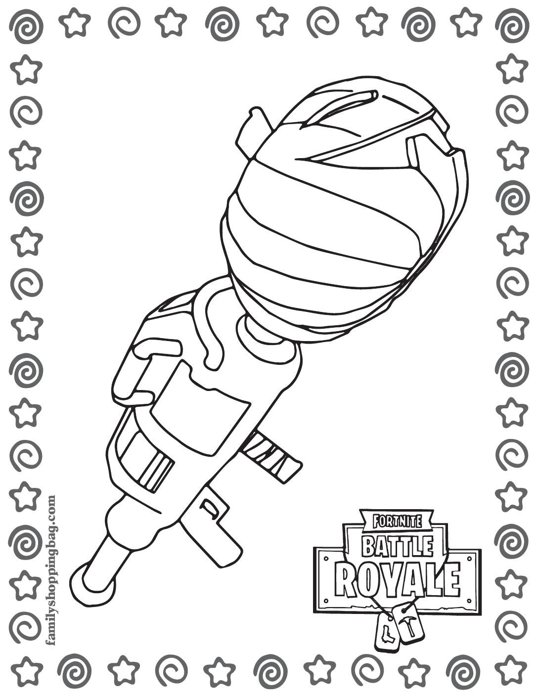 Coloring page fortnite