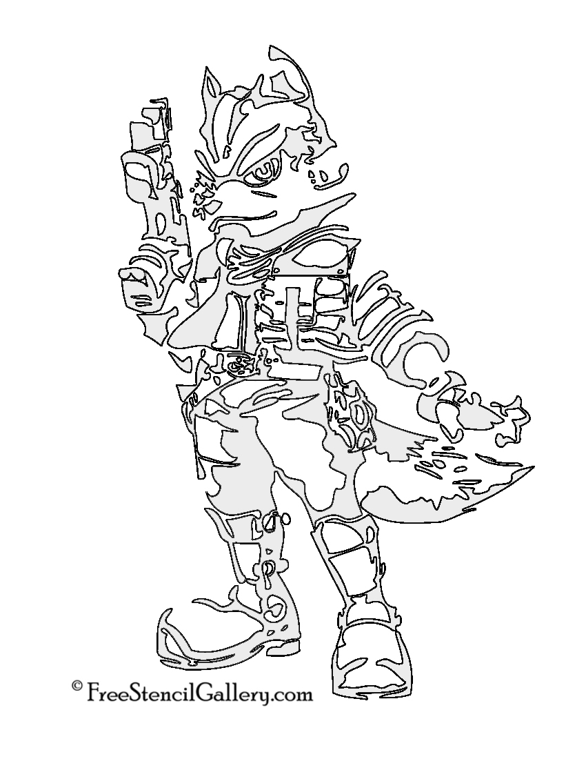 Star fox â fox mccloud stencil free stencil gallery