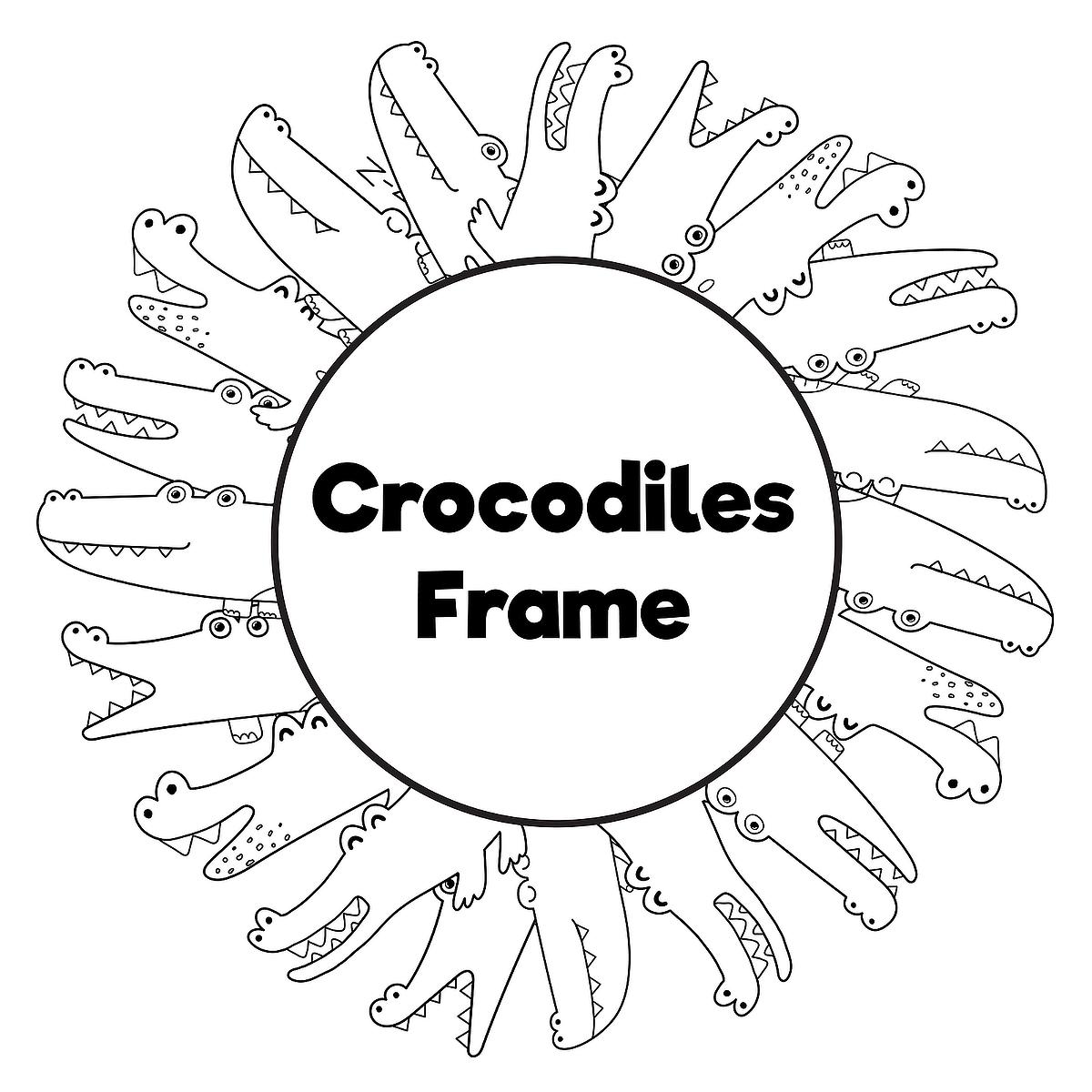 Photo frame coloring pages for kids free fun printable animal frames for kids to color printables mom