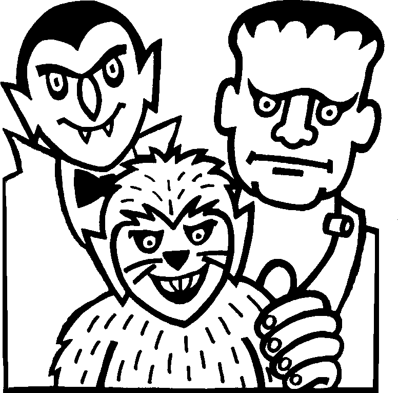 Frankenstein coloring pages