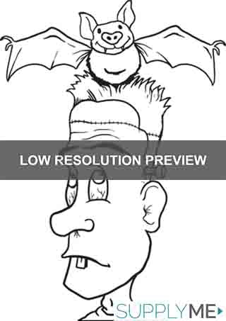 Printable frankenstein coloring page for kids â
