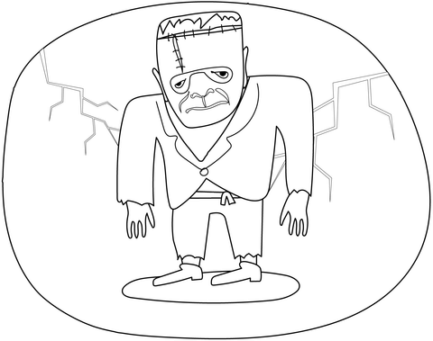 Frankenstein coloring pages free coloring pages