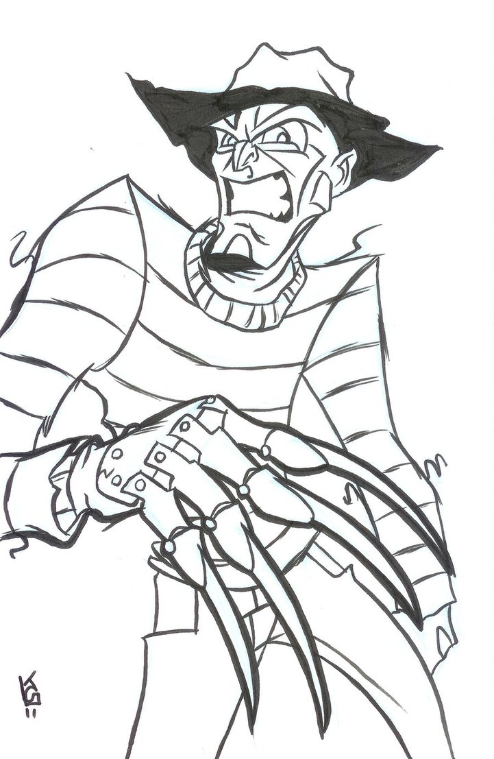 Freddy krueger coloring pages ð to print and color