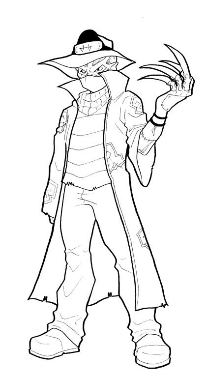 Freddy krueger coloring pages ð to print and color