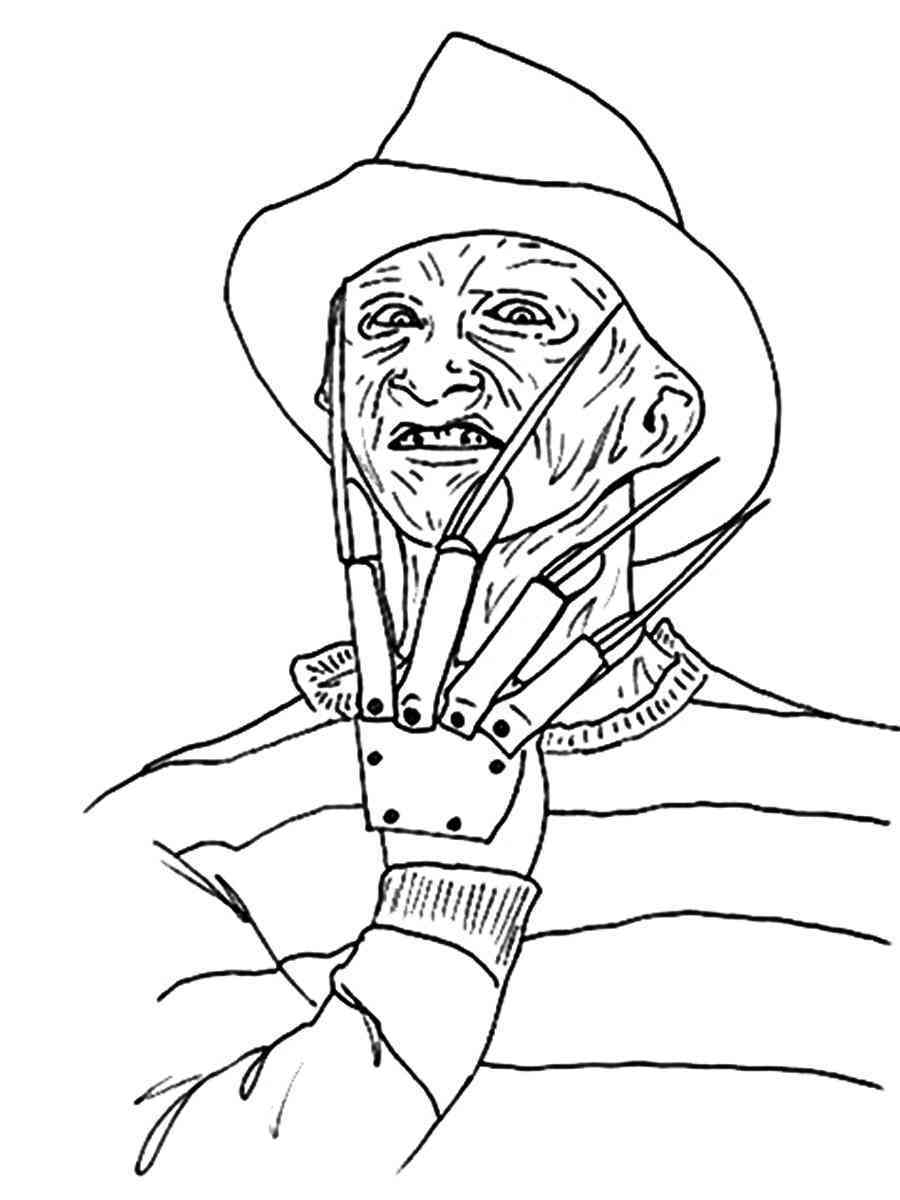 Freddy krueger coloring pages