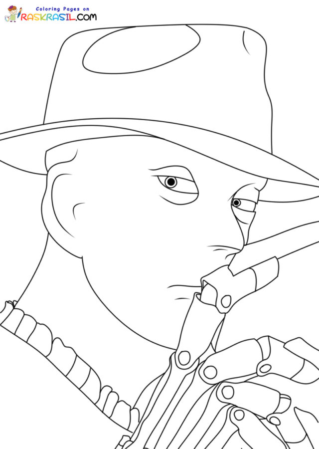 Freddy krueger coloring pages