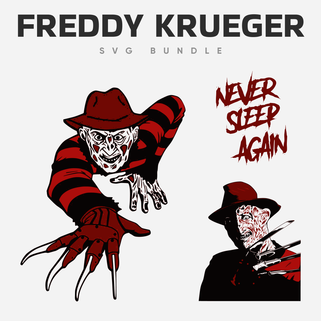 Freddy krueger svg bundle â