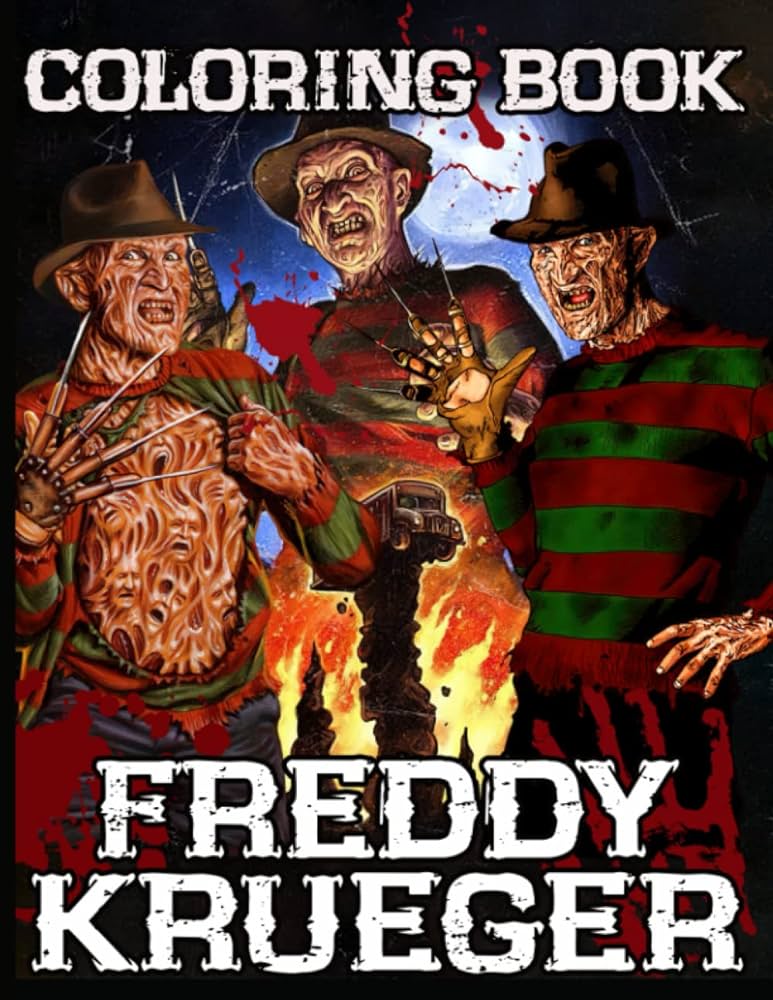 Coloring book a colouring large print krueger funny books for kids and adults perfectly portable pages sumio endo libros