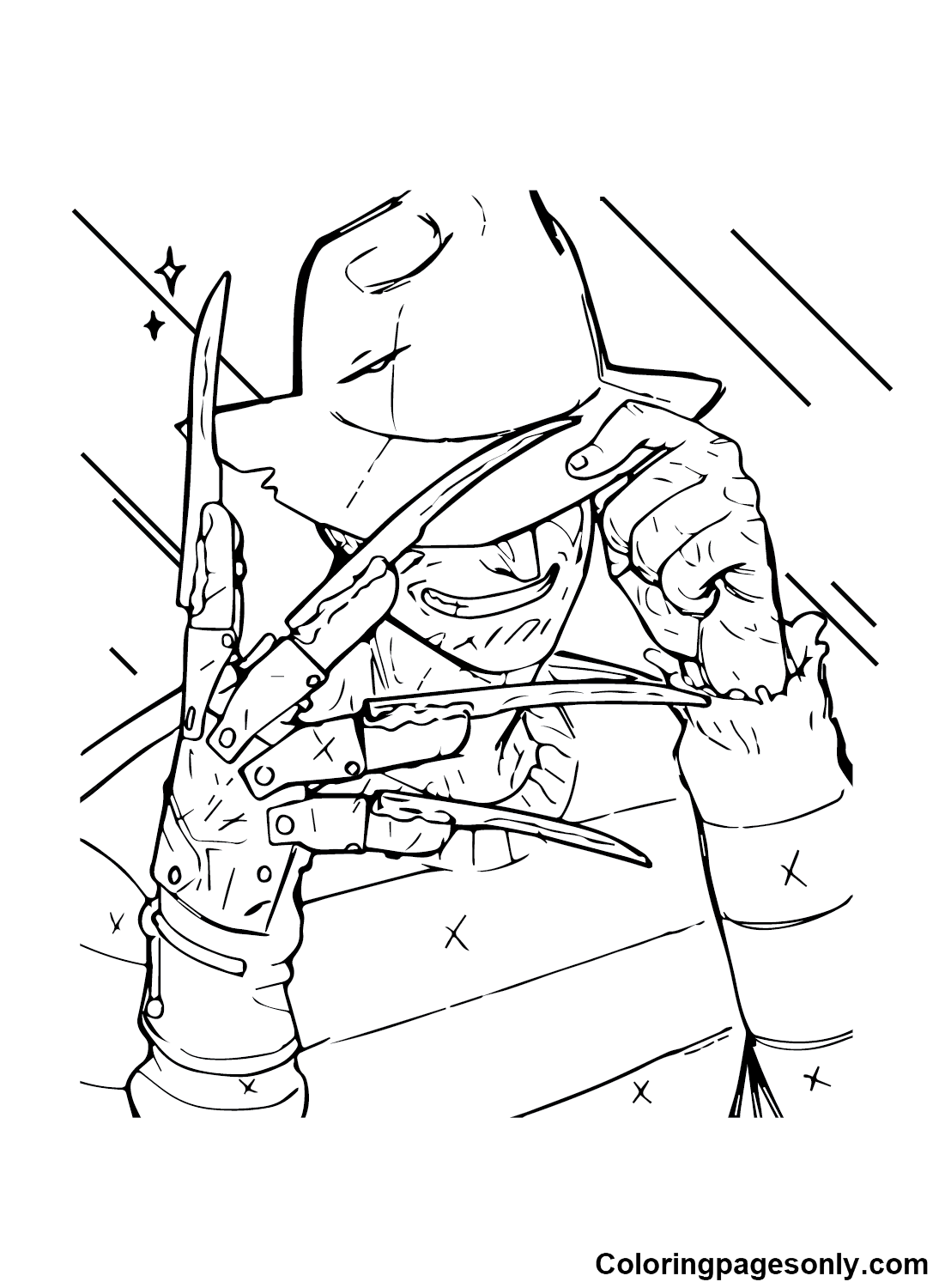 Freddy krueger images coloring page