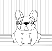 French bulldog coloring page free printable coloring pages