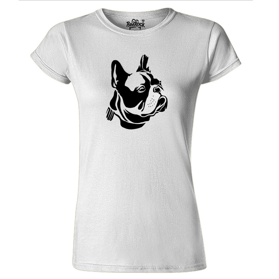 Womens french bulldog stencil t shirt pet pooch hound