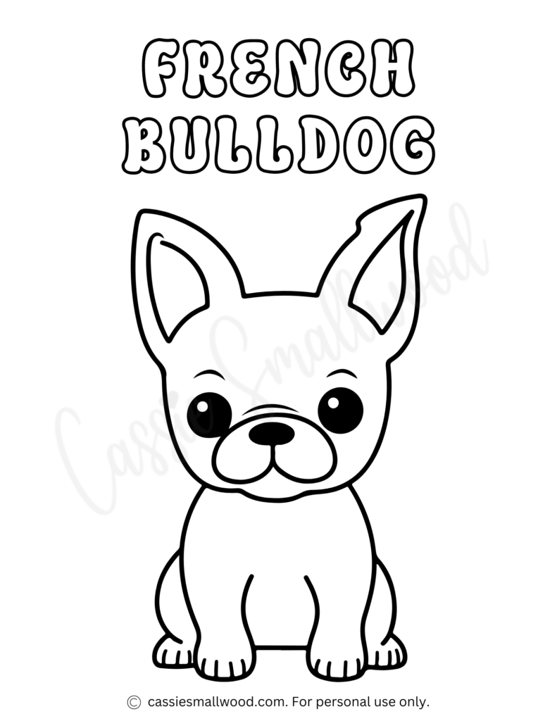 Cute dog coloring pages