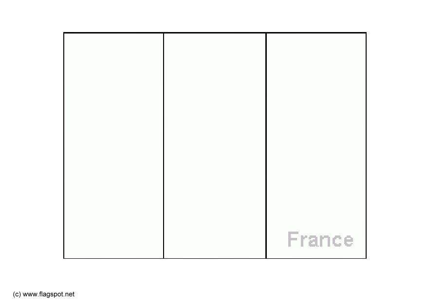 Coloring page flag france