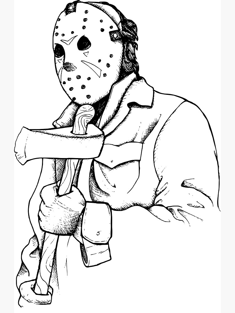 Friday the th art print for sale by thepreppypagans