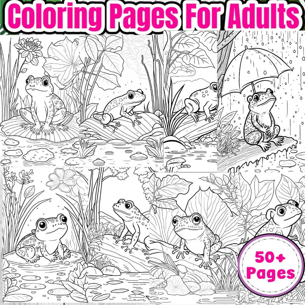 Frog coloring pages