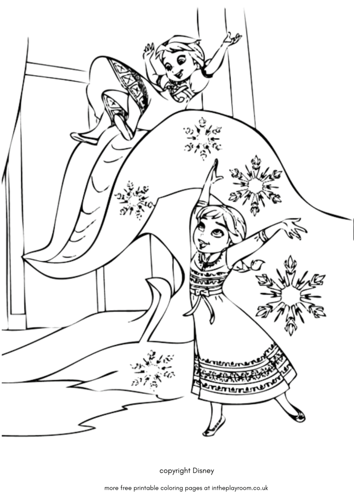 Frozen loring pages elsa anna olaf and more