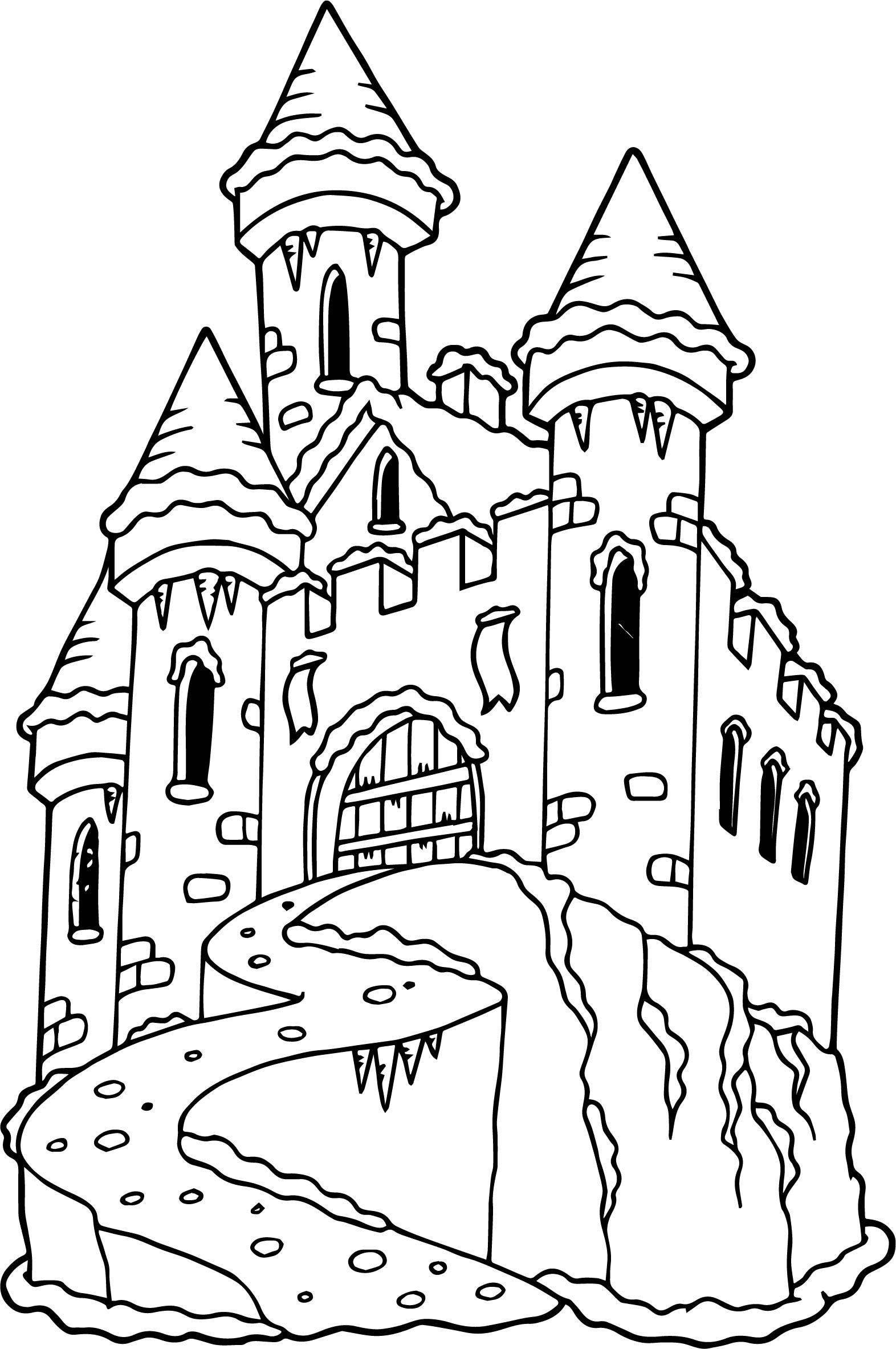 Fabulous castle coloring pages castle coloring page frozen coloring pages house colouring pages