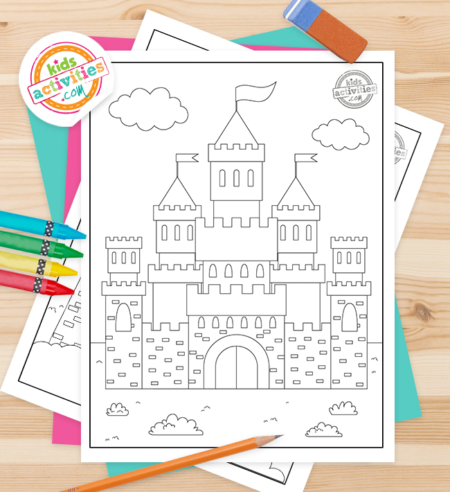 Free castle coloring pages for kids to color kids activities blog