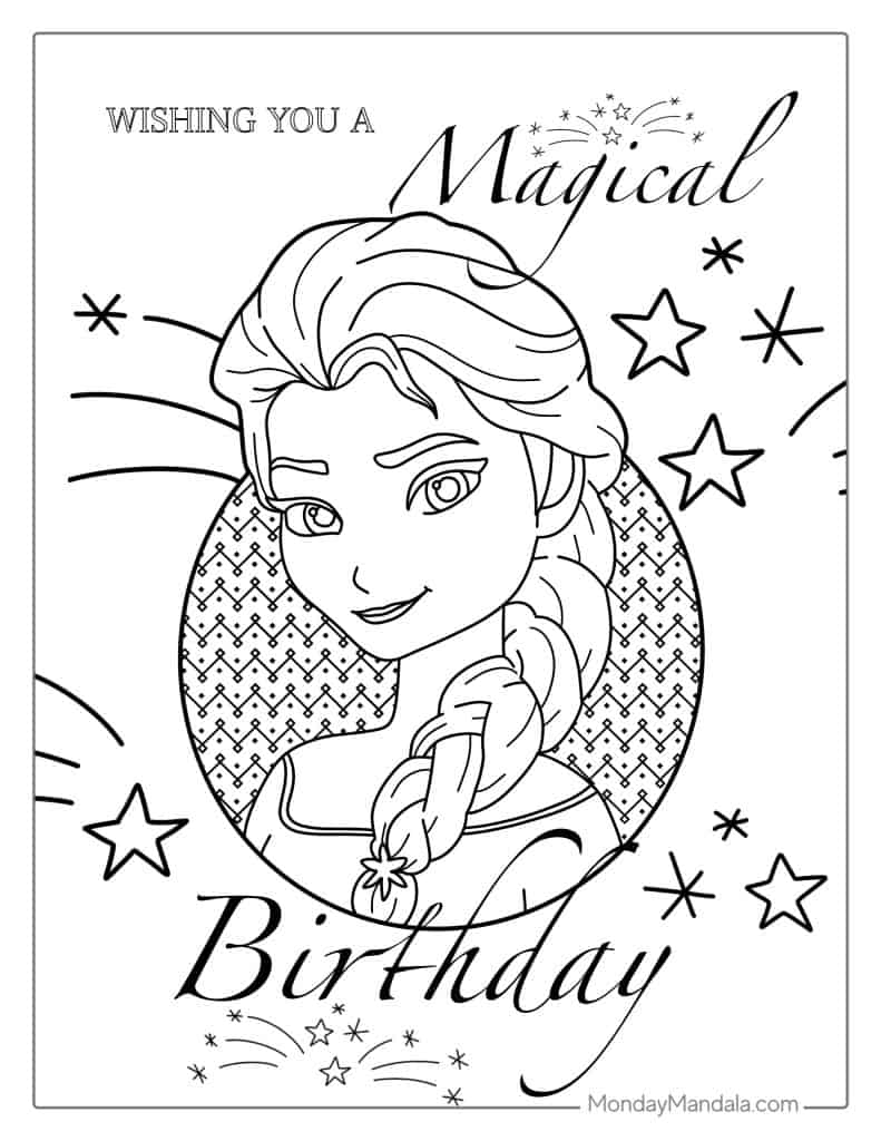 Elsa coloring pages free pdf printables