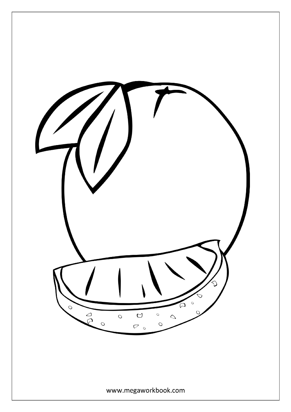 Fruit coloring pages