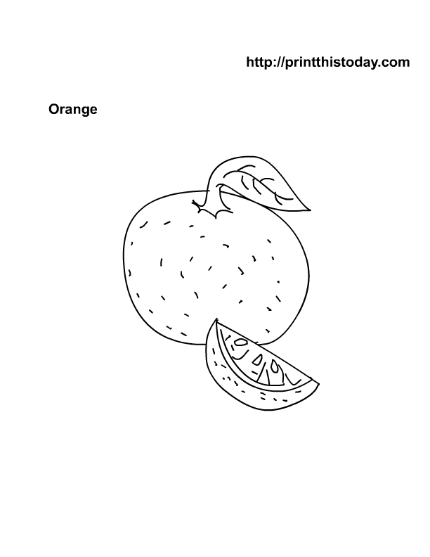 Free printable fruits coloring pages