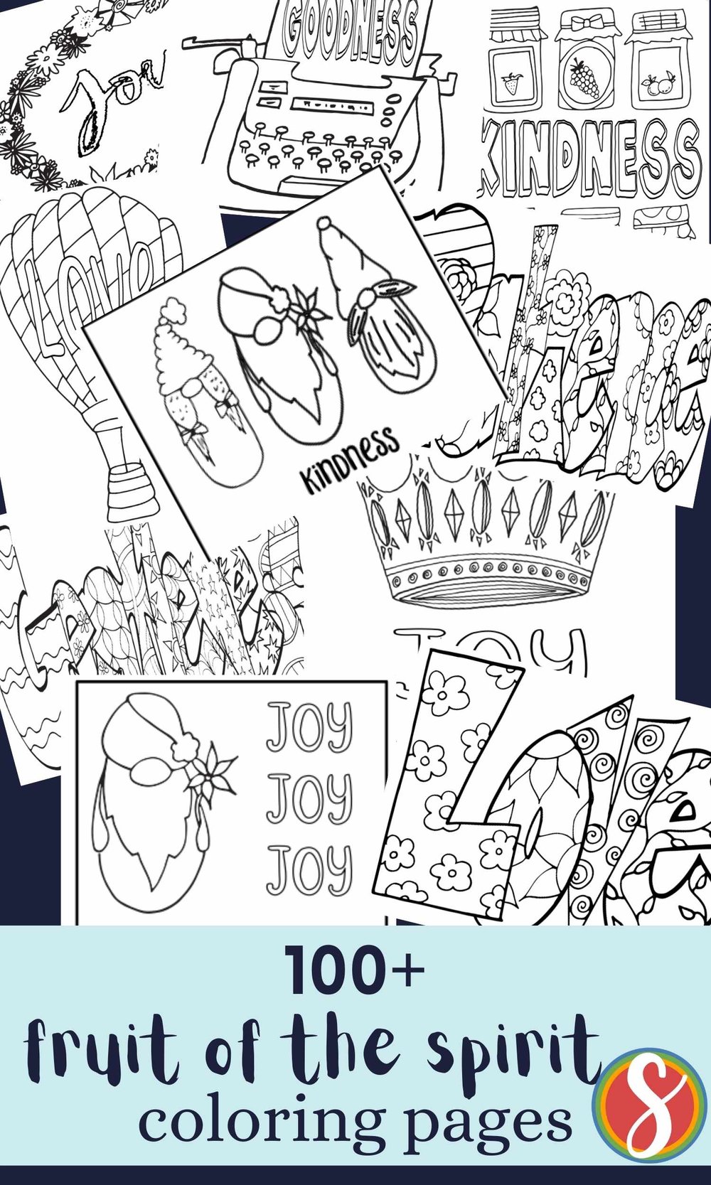 Free fruit of the spirit coloring pages â stevie doodles