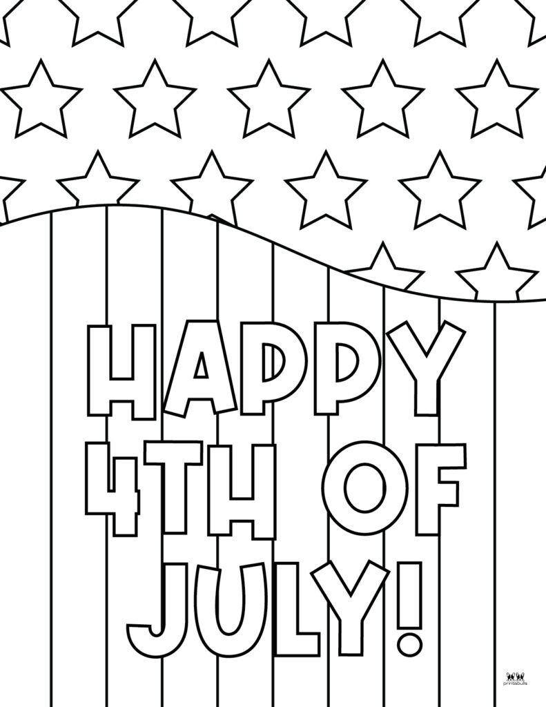 Fourth of july coloring pages