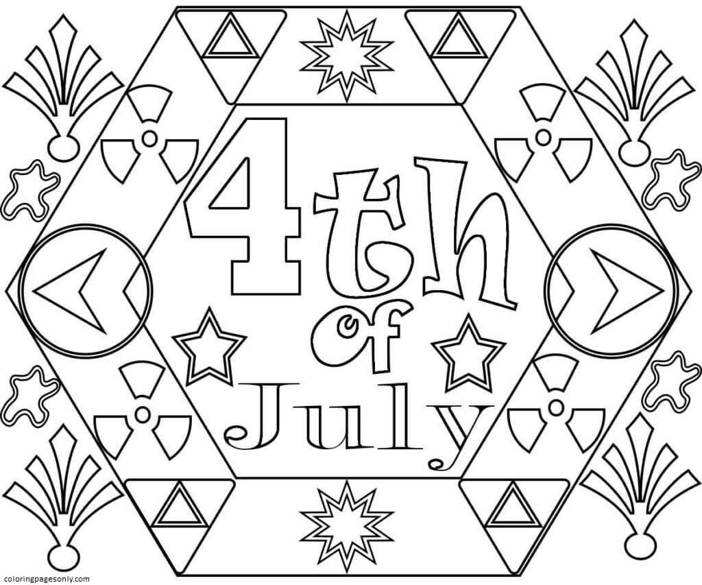 Th of july coloring pages printable for free download
