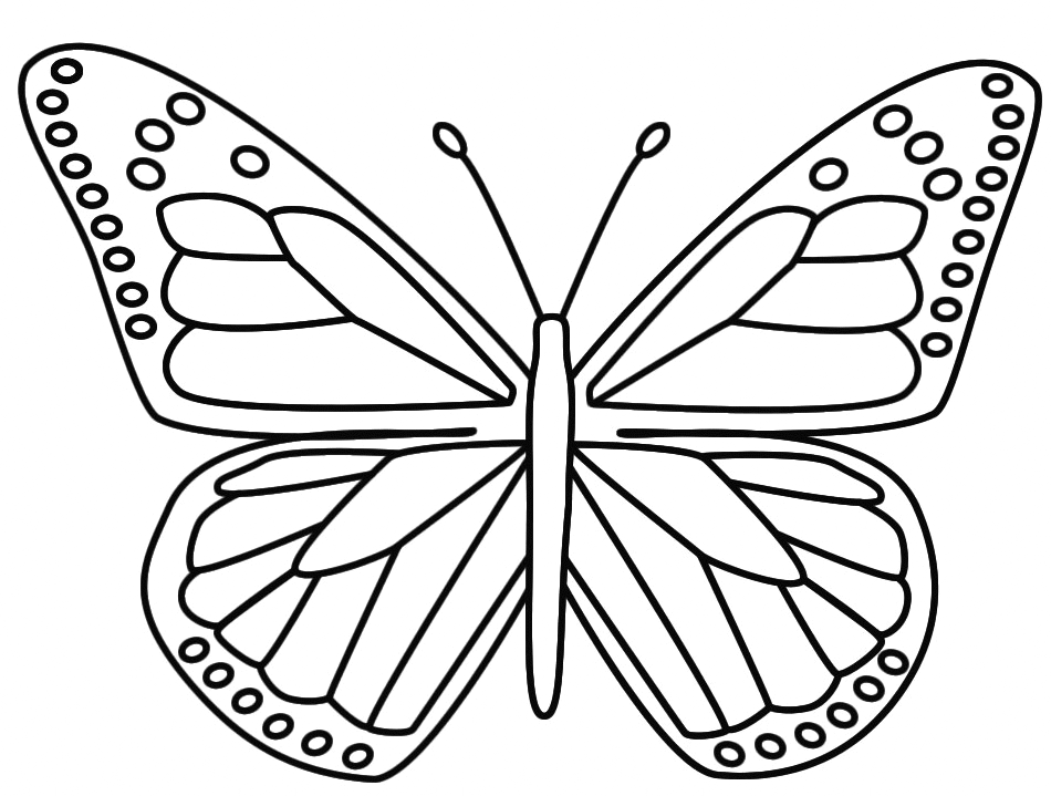 Free printable butterfly coloring pages for kids