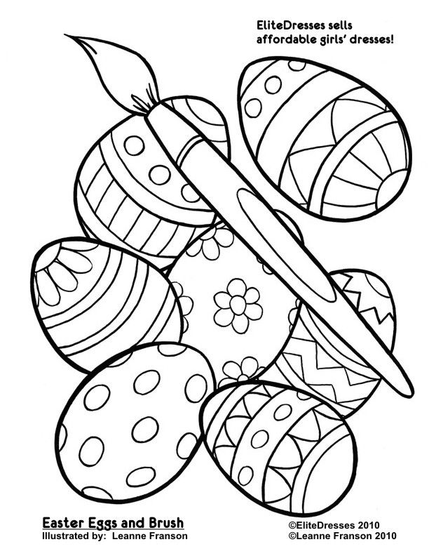 Free easter coloring pages