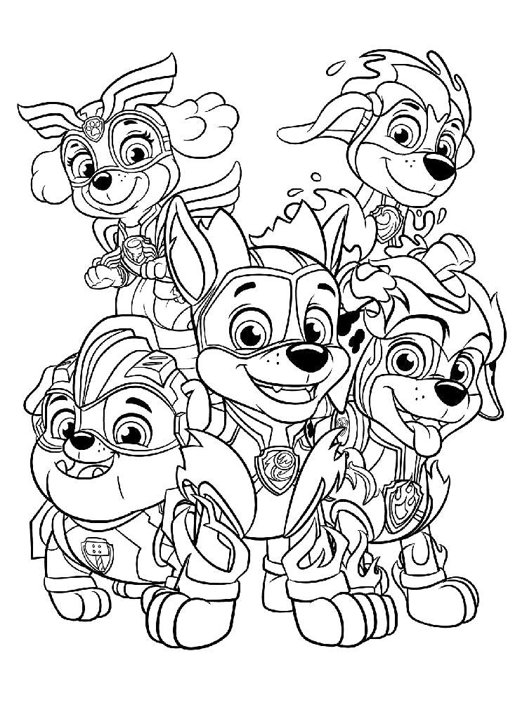 Paw patrol coloring pages
