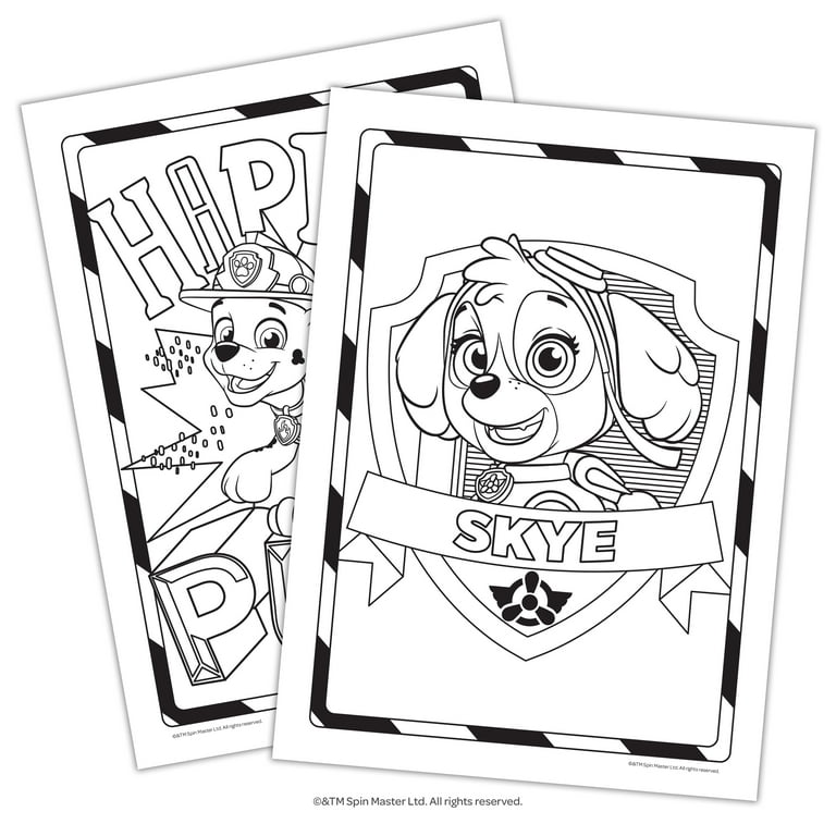 Paw patrol page coloring book paperback bendon