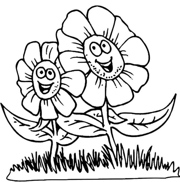 Printable flower coloring pages spring coloring pages coloring pages for boys