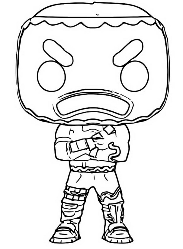 Coloring pages funko pop fortnite