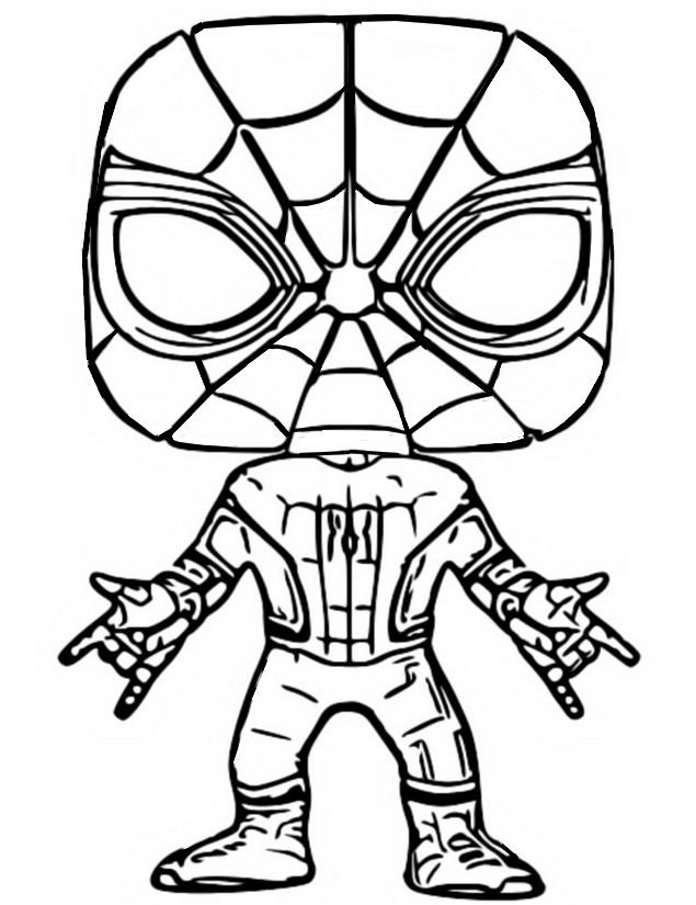 Coloring pages funko pop marvel