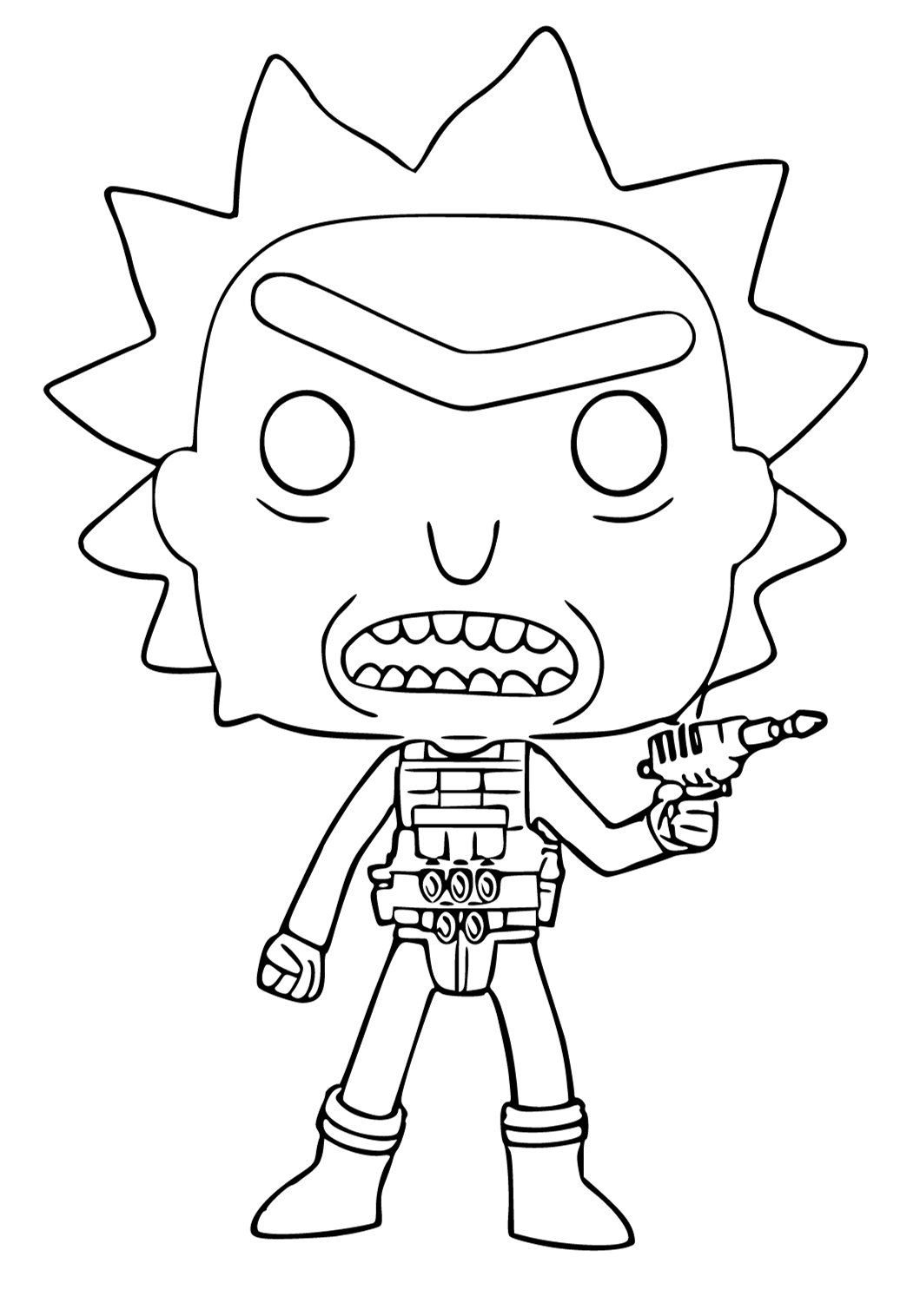 Free printable funko pop professor coloring page for adults and kids