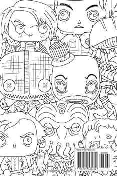 A funko horror coloring book fun and scary illustrations to color in and relax to wiet jeffret books