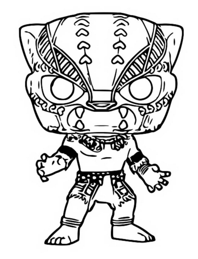 Coloring pages funko pop marvel