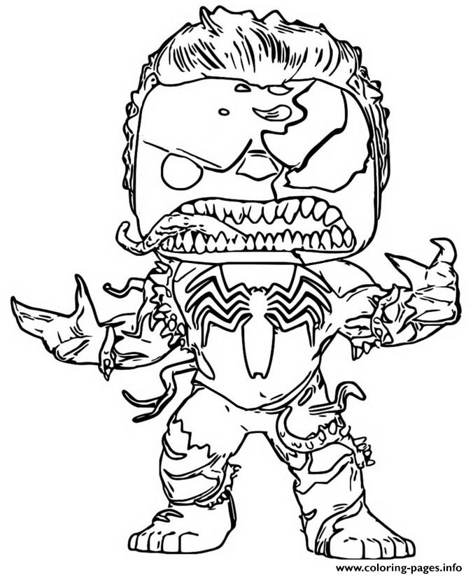 Funko pop marvel venom hulk coloring page printable