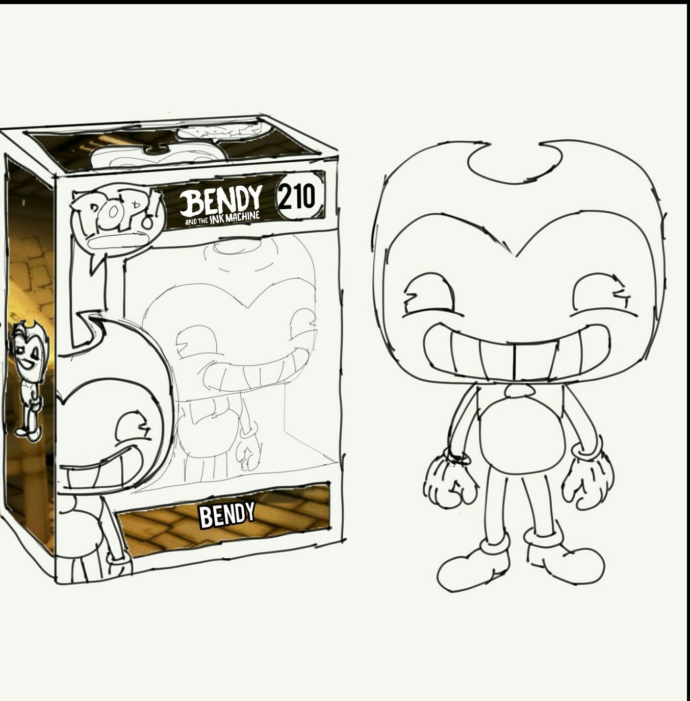 Jonathan tomasino on x hehe i tried designing bendy as an originalfunko pop figure ð bendyandtheinkmachine fanartfriday httpstcofmqvimphd x
