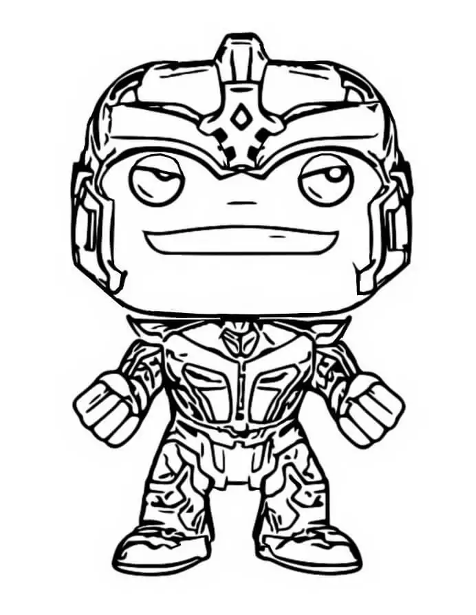 Thanos funko coloring page