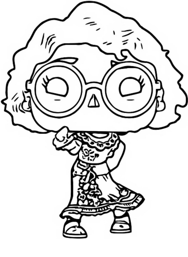 Funko pop mirabel coloring page
